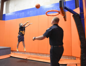 Launch Pad hosts police officers and community children